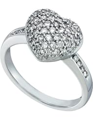 0.53CTW DIAMOND HEART RING