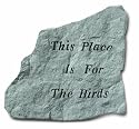 KayBerry Cast Stone Garden Accent Stone This Place is for the Birds 68520