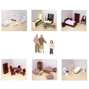 Melissa & Doug Doll Family and Furniture Sets