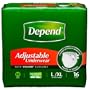 Depend Adjustable Underwear, [Large/Extra-Large], Maximum Absorbency, 16-Count Packages (Pack of 4) Package may vary