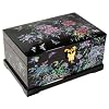 Wooden jewellery box with mirror