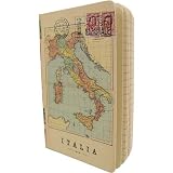 Cavallini Land and Water Maps vintage design notebook with elastic