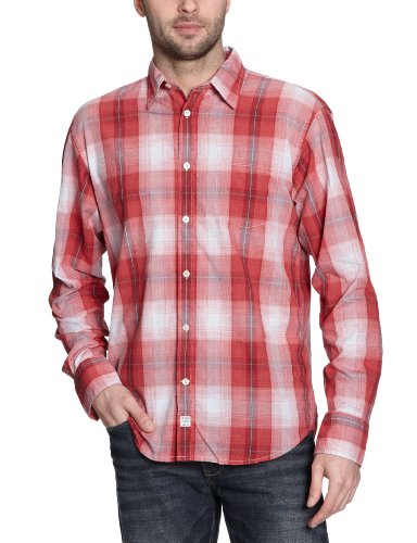 TOM TAILOR Herren Freizeithemd 20170080010/Ray floating check shirt, Gr. 56 (XXL), Rot (41 Preisvergleich
