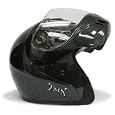 Carbon Fiber Flip up Modular Motorcycle Street Sport Bike Full Face Helmet DOT (X-Large)
