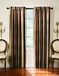52-Inch by 84-Inch Tuscan Stripe Thermal Backed Pole Top Panel, Autumn