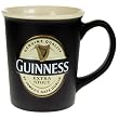 Large Guinness Label Mug Black