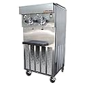 SaniServe A424 40 qt Floor Model Twin Soft Serve/Yogurt Freezer