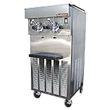 SaniServe A424 40 qt Floor Model Twin Soft Serve/Yogurt Freezer