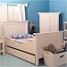 Bratt Decor DKSET- WHI Dick Twin Bedroom Set in White