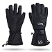 MCTi Waterproof Winter Snow Skiing Snowboarding Warm Zipper Pocket Men's Gloves Black L