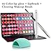 MLMSY 66 Color Sweet Lip Gloss Mouth Moisturizing Nude Moisturizing Lasting Moist Lip Fashion Lipstick Makeup Cosmetic Palette with Matching Brush and Brush Washing Egg(66 color)