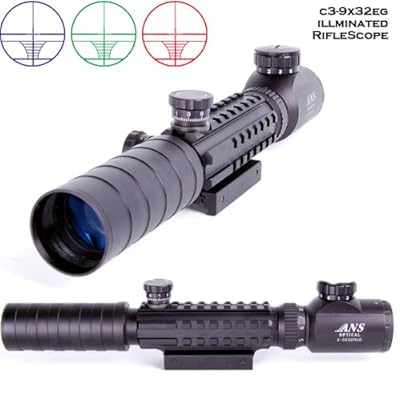  ANS Optical C3-9x32EGB �X�p�C�_�[�X�R�[�v  ���b�h&�O���[��&�u���[�@3�F�C���~�l�[�g  ���e�Ή�