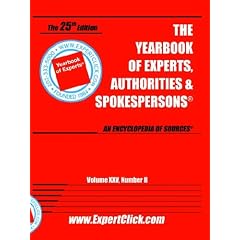 Yearbook of Experts, Authorities & Spokespersons, Vol XXV, No II
