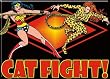 Wonder Woman Cat Fight! Refrigerator Magnet