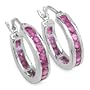 1.80 Carat Genuine Ruby .925 Silver Earrings