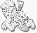 Cincinnati Reds Giant 2 1/4 W x 1 5/8 H Mr. Red Pendant - Sterling Silver Jewelry