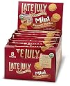 Late July Organic Mini Peanut Butter Bite Size Sandwich Crackers, 1.125-Ounce Pouches in 8-Count Boxes (Pack of 4)