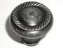 Swirl cut knob 1 1/4" in Black Iron