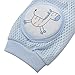 New Kid Baby Mesh Crawling Knee Pads Toddler Elbow Pads Summer Style 805681 Zebra (Blue)