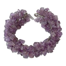 Amethyst bracelet, 'Purple Princess' by NOVICA