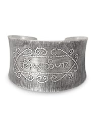 Sterling silver cuff bracelet, Karen Well-being