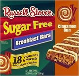 Russell Stover Sugar Free Cinnamon Bun Cereal Bars (5 Per Box)