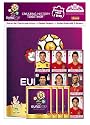 Panini 109950 - UEFA Euro 2012 Starterset Deluxe, Sammelalbum (Buchformat), 4 Stickertüten, Quadrotte (Stickerbogen)