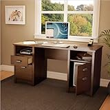 Gascony Collection Office Desk in Sumptuous Cherry Finish By South Shore Fu ....