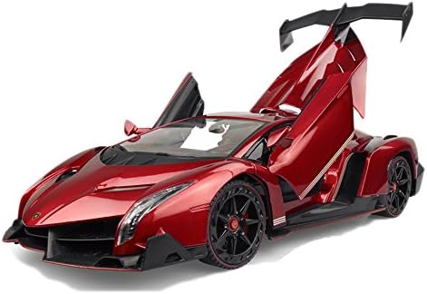 NoeMie® Lamborghini Veneno 1:14 Scale, Gravity Sensor/Radio Remote Control RC Vehicle Diecast Model,Red