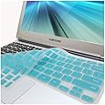 GMYLE(R) Turquoise Blue Silicon Keyboard Cover (US Layout) for Samsung ARM 11.6" Chromebook Series 3 XE303C12 (Do Not Fit For Samsung Chromebook 2)