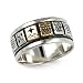 Roderick Tenorio Southwestern Sterling 14-Karat Gold Unisex Band Ring