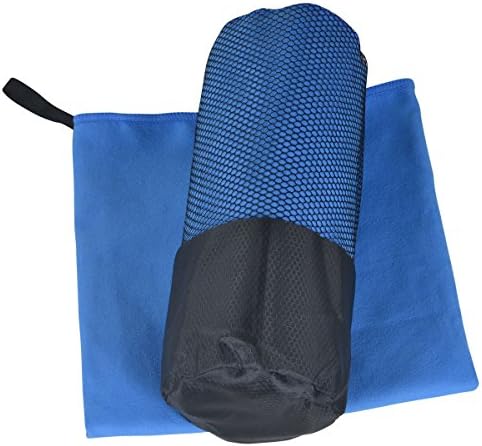 Absorbee Sport and Travel Towel - Super Absorbent, Quick Drying and Ultra Compact Microfiber Towel for Camping Beach, Bath, Gym,Absorbent Travel and Sports Towel, Blue, 32 x 71 inch