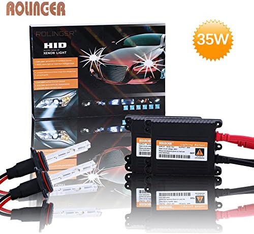 Rolinger 8000K 35W Xenon 9006(HB4) Hid Conversion Kit - "All Bulb Sizes and Colors" with Premium Slim Ignitor Digital Ballasts Hid Headight Bulbs Kit