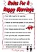 Rules for a Happy Marriage - XL Sign (Novelty)