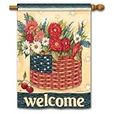 Patriotic Welcome Banner Flag - Freedom Basket