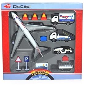 Dickie 203315465 DDC Play Set Airport- Set Aereoporto (13 pezzi)