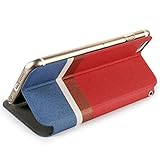 ahha 日本正規品 iPhone6s Plus / iPhone6 Plus 5.5 inch 両対応 手帳型 ファッション フリップ ケース, ケチャップ・レッド ストラップホール つき ROLLAND Fashion Flip Case, Ketchup Red  A-FPIH655-FD90 ケチャップ