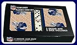 NFL Licensed Denver Broncos 2 Packs of Playing Cards with Dice