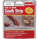 Red Devil 0151 Wide White Tub & Wall Caulk Strip 1-5/8-Inch by 11-Foot