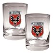 DC United MLS 2pc Rocks Glass Set - Primary Team Logo by Great American Products