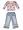 Lipstik - Toddler Girls Long Sleeved Pant Set, Black, White, Denim (Size 2T)