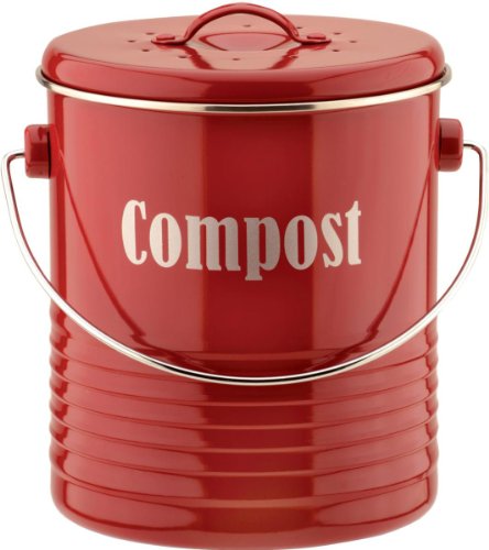 Typhoon Vintage Red Kitchen Compost Bin