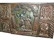 Krishna Radha Playing Flute Gopis Carving From India Wooden Decorative Panel 36x25