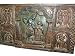 Krishna Radha Playing Flute Gopis Carving From India Wooden Decorative Panel 36x25