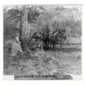 Historic Print (L): A visit to the Nick of the Woods, Valley of Lake Tahoe