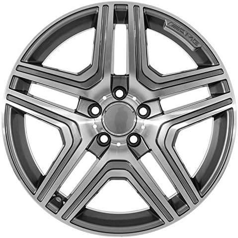 18 Inch Machined Gunmetal Mercedes Wheels AMG