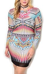 Plus Size Fitted Polyester/Spandex Club Dress/Mini Dress 