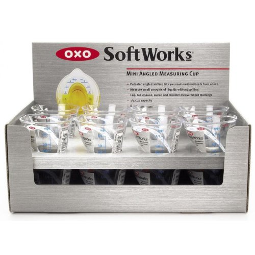 OXO International 16 Piece Display 1/4 Cup Good Grips Angled Measuring Cups Sold in packs of 16