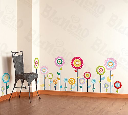 Flower Lollipop-1 - Wall Decals Stickers Appliques Home Decor