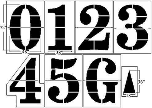 NCAA Football Field Stencil Kit - 1/8"